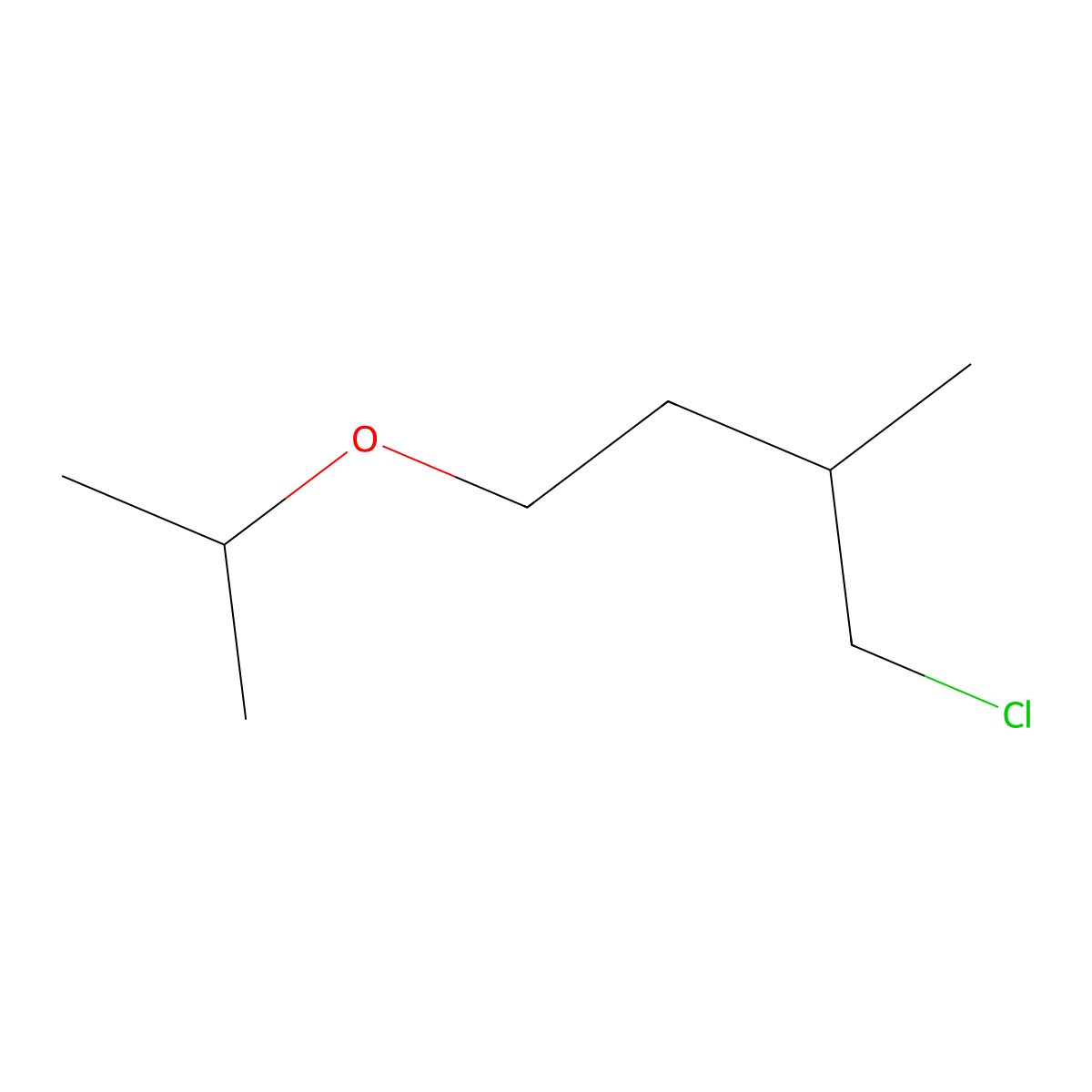 1-Chloro-2-methyl-4-(propan-2-yloxy)butane molecular structure, CAS 1486885-94-2