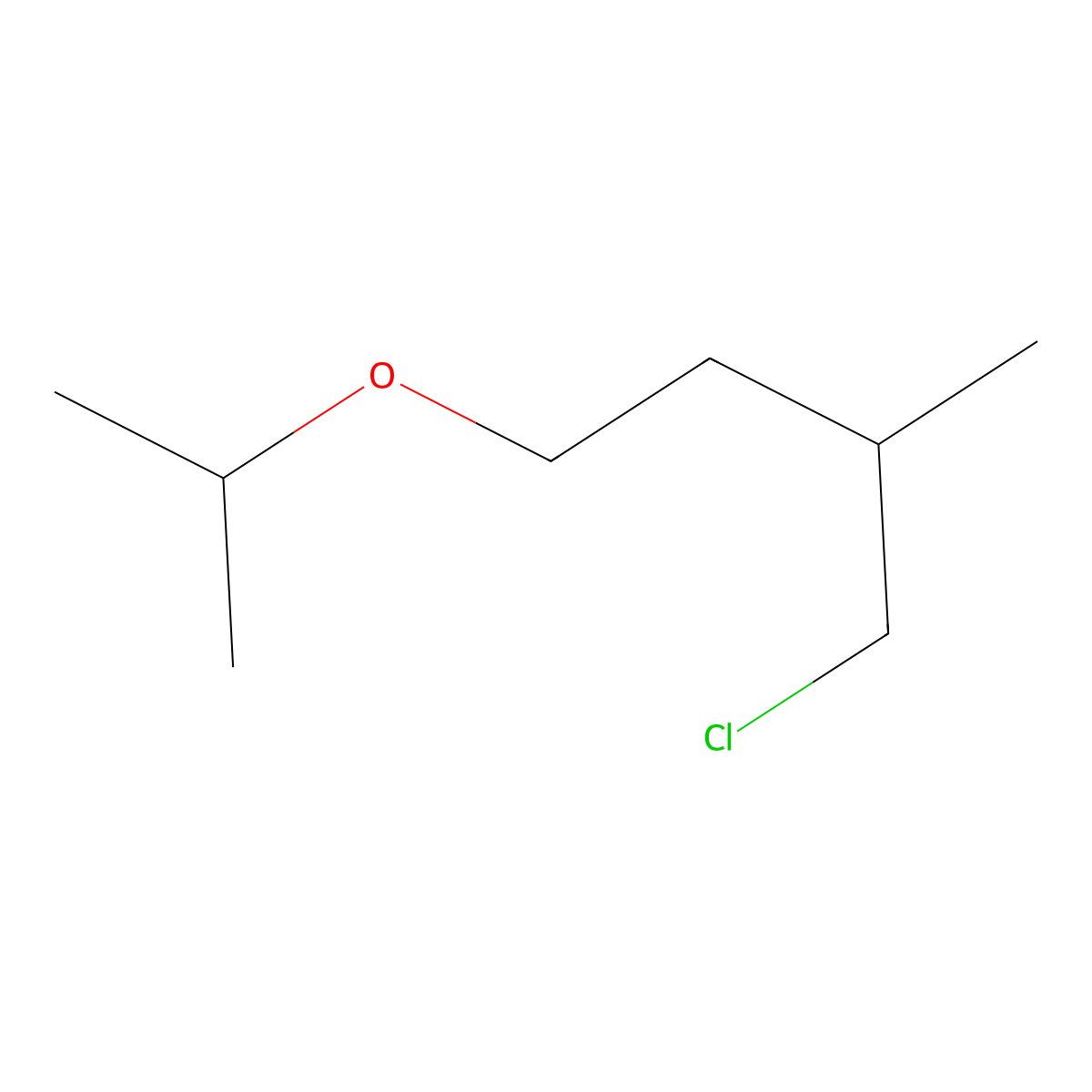 1-Chloro-2-methyl-4-(propan-2-yloxy)butane molecular structure, CAS 1486885-94-2