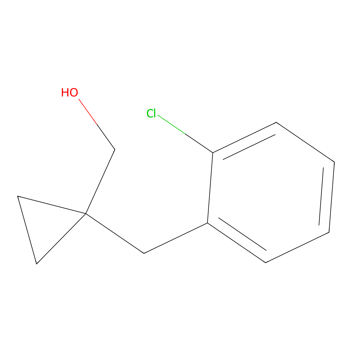 (1-(2-Chlorobenzyl)cyclopropyl)methanol molecular structure, CAS 1486890-08-7