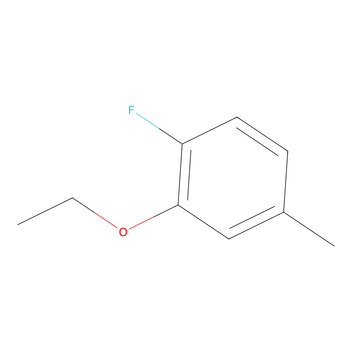 2-Ethoxy-1-fluoro-4-methylbenzene molecular structure, CAS 1486959-73-2