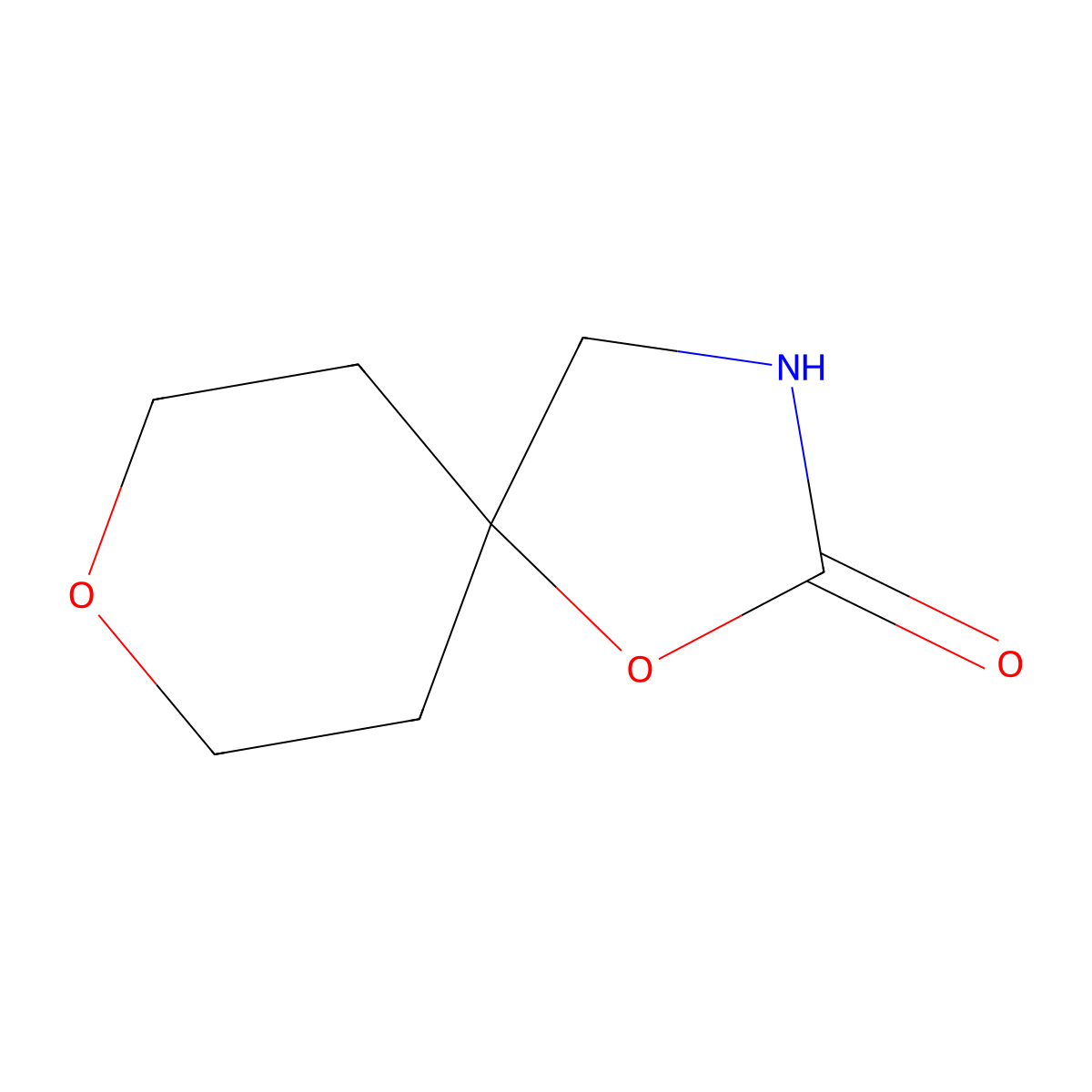 1,8-Dioxa-3-azaspiro[4.5]decan-2-one molecular structure, CAS 1486990-19-5