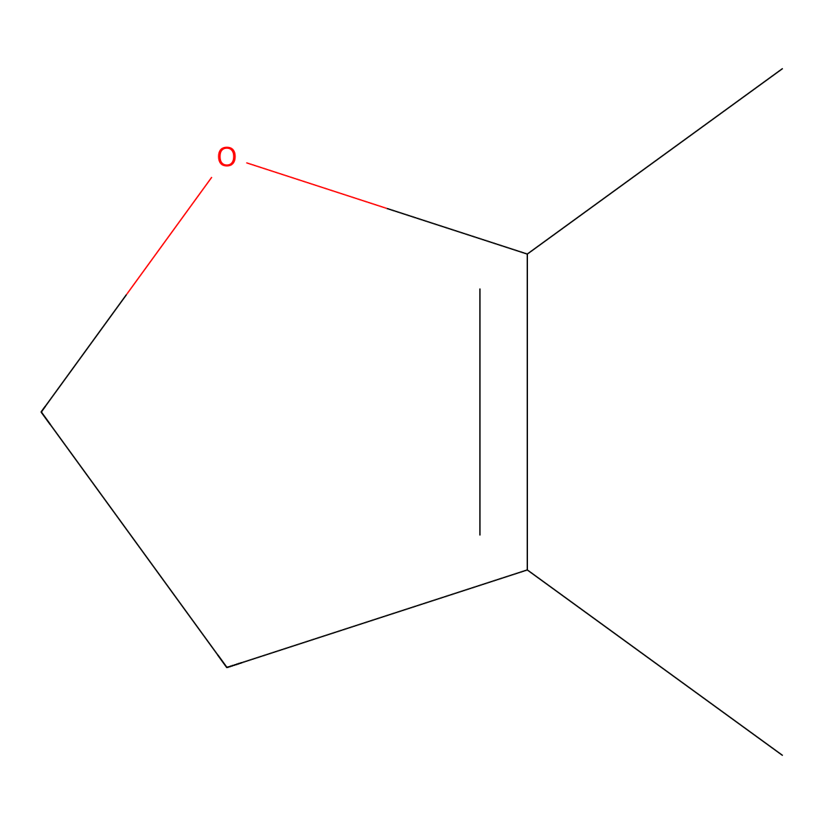 4,5-Dimethyl-2,3-dihydrofuran molecular structure, CAS 1487-16-7