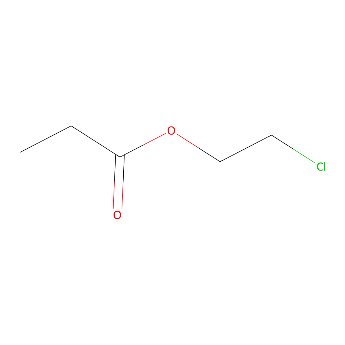 2-Chloroethyl propionate molecular structure, CAS 1487-40-7