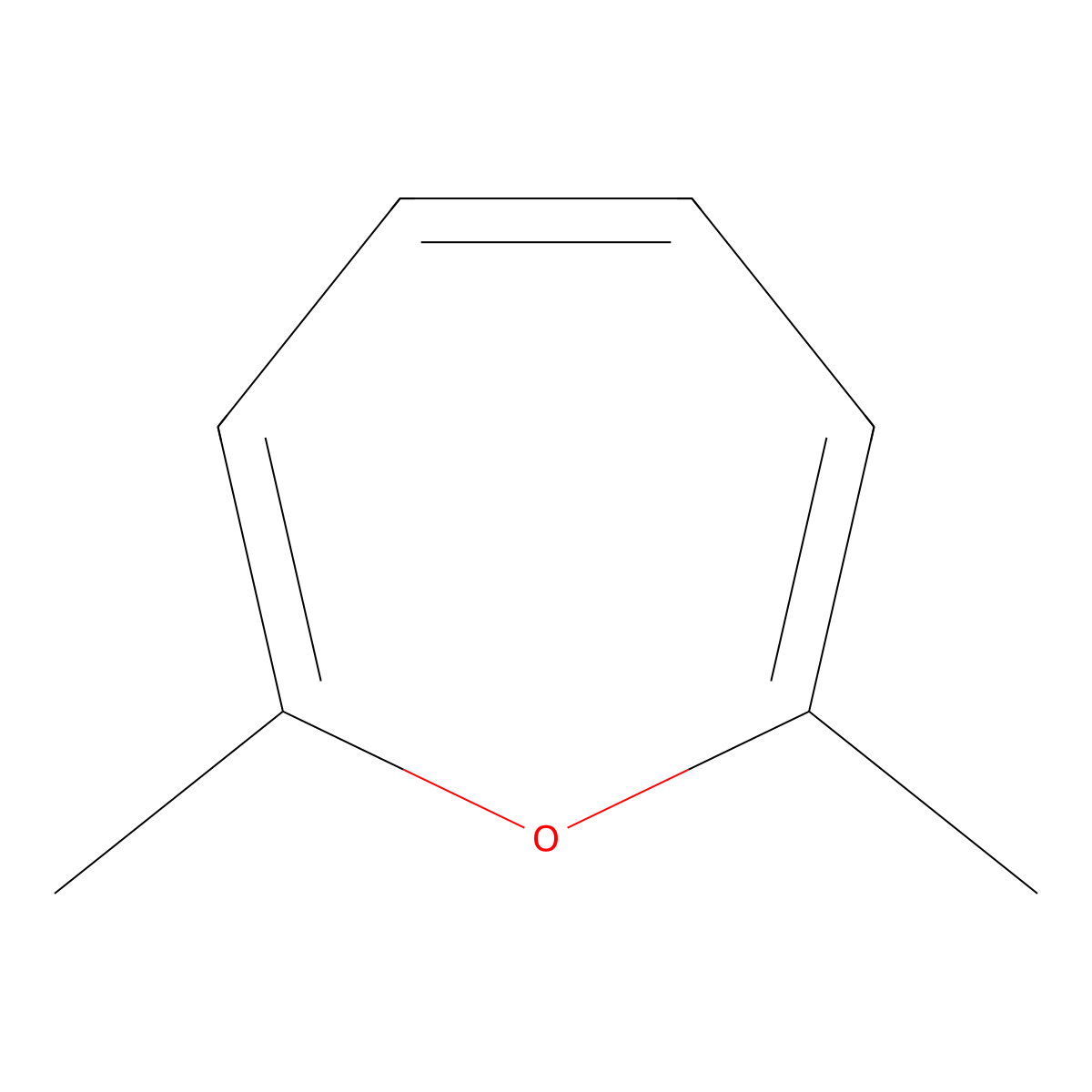 2,7-Dimethyloxepine molecular structure, CAS 1487-99-6