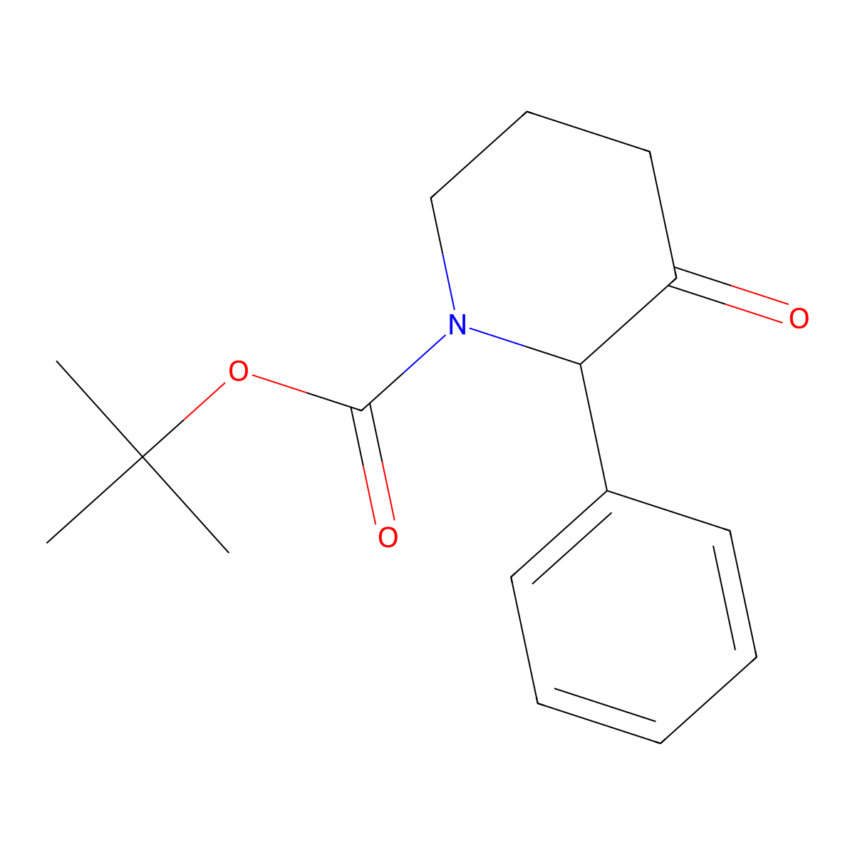 tert-Butyl 3-oxo-2-phenylpiperidine-1-carboxylate molecular structure, CAS 148701-78-4