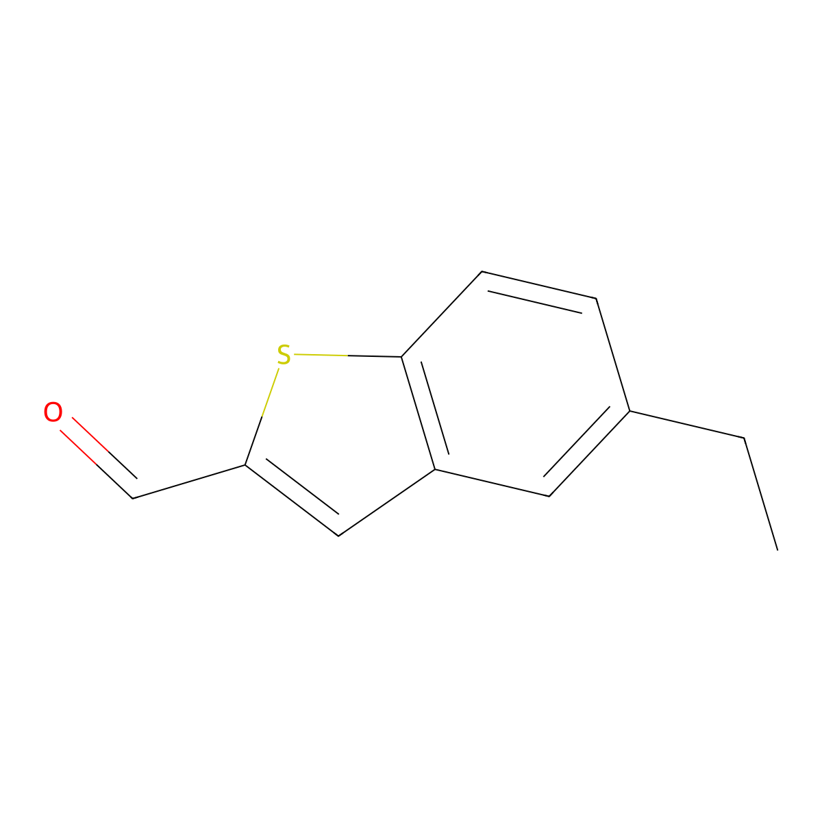 5-Ethylbenzo[b]thiophene-2-carbaldehyde molecular structure, CAS 1487010-67-2