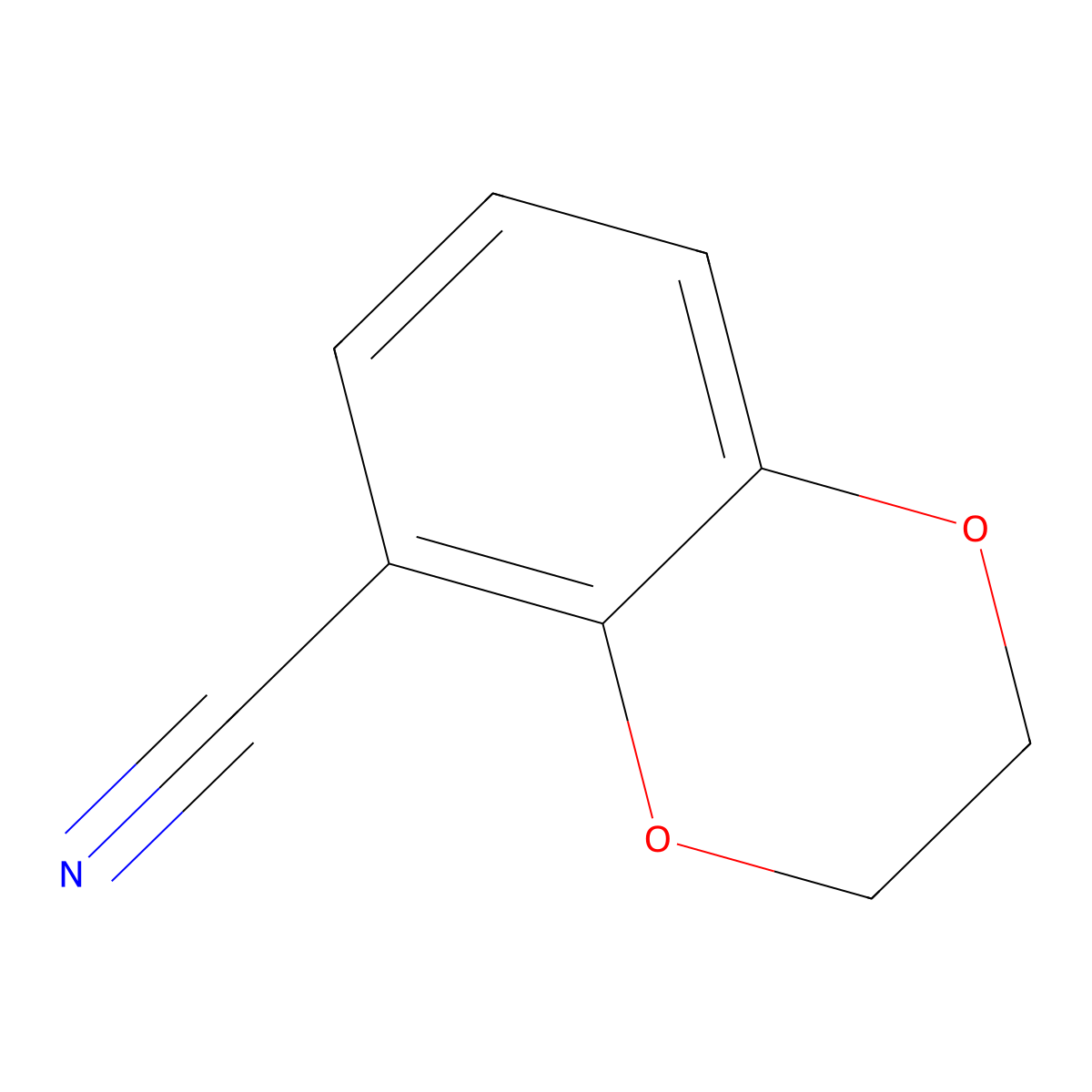 2,3-Dihydro-1,4-benzodioxine-5-carbonitrile molecular structure, CAS 148703-14-4
