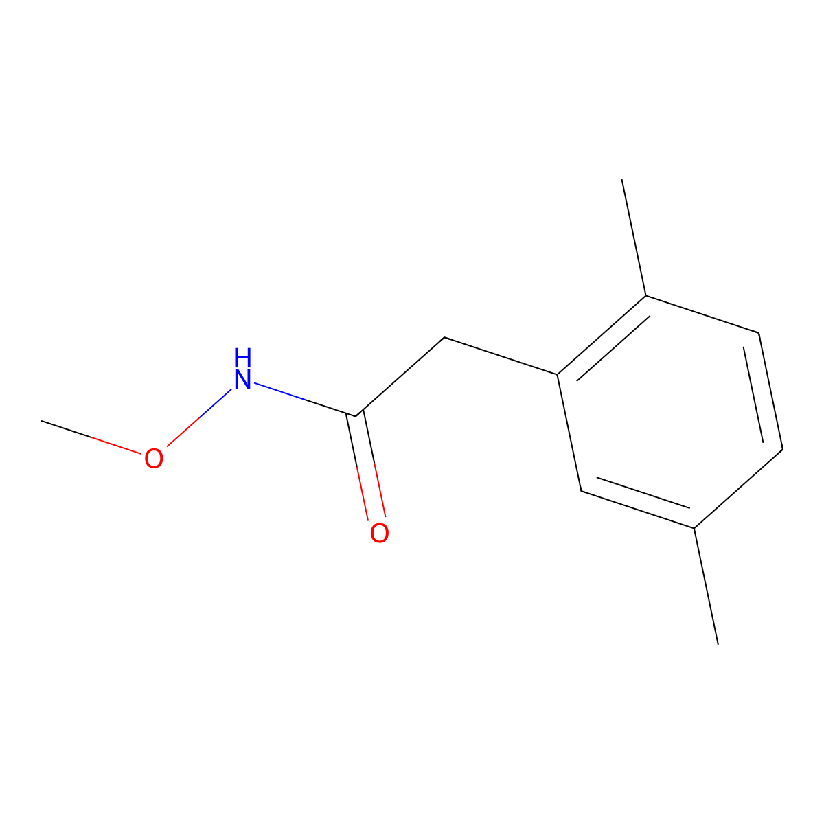 N-Methoxy-2,5-dimethylbenzeneacetamide molecular structure, CAS 1487033-32-8