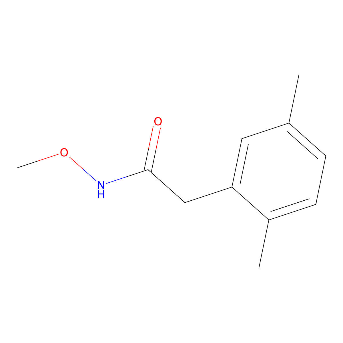 N-Methoxy-2,5-dimethylbenzeneacetamide molecular structure, CAS 1487033-32-8