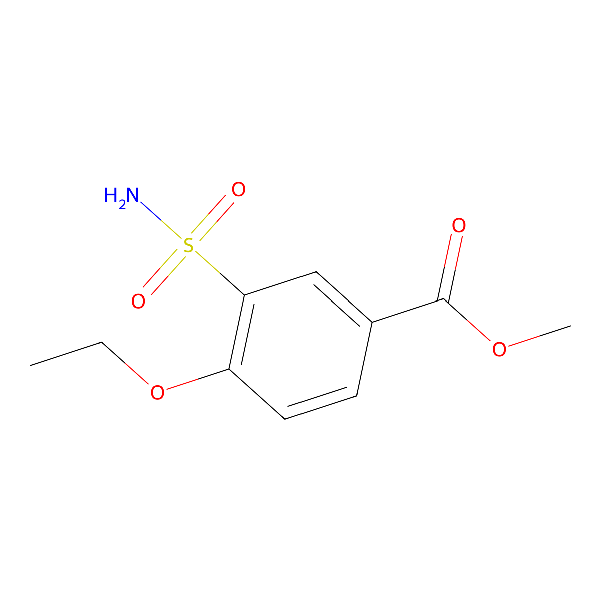 Methyl 4-ethoxy-3-sulfamoylbenzoate molecular structure, CAS 1487054-87-4