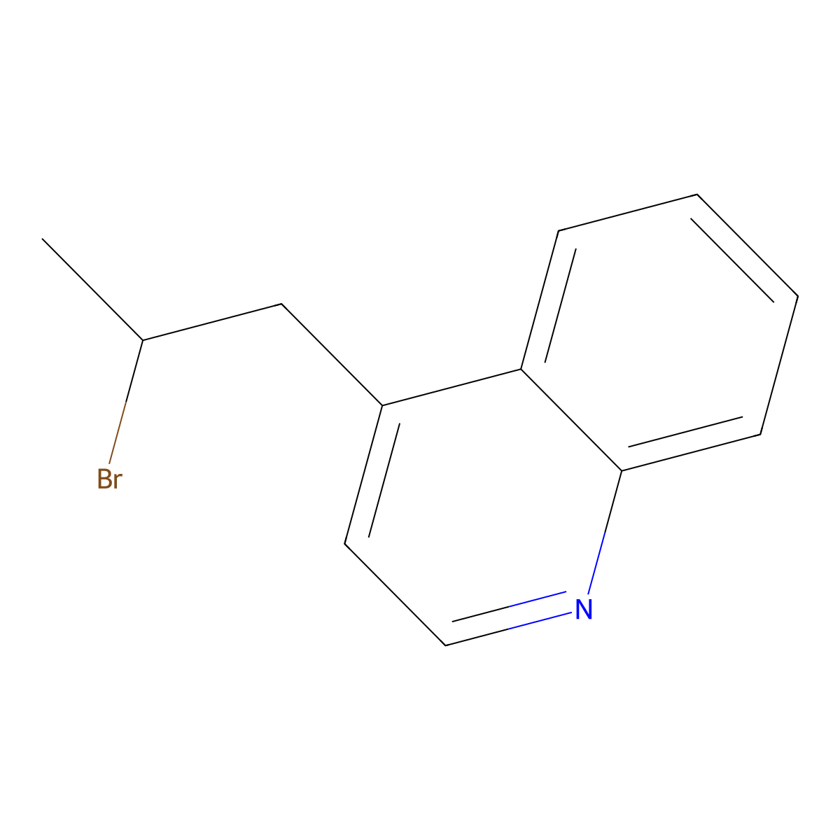 4-(2-Bromopropyl)quinoline molecular structure, CAS 1487058-09-2