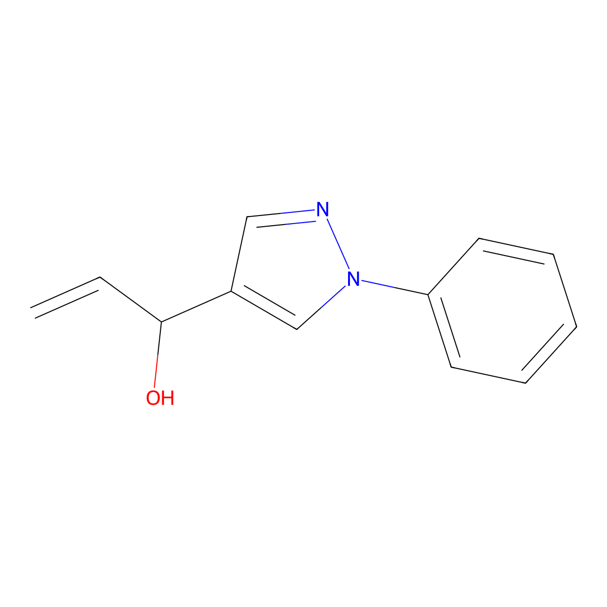 1-(1-Phenyl-1h-pyrazol-4-yl)prop-2-en-1-ol molecular structure, CAS 1487081-22-0