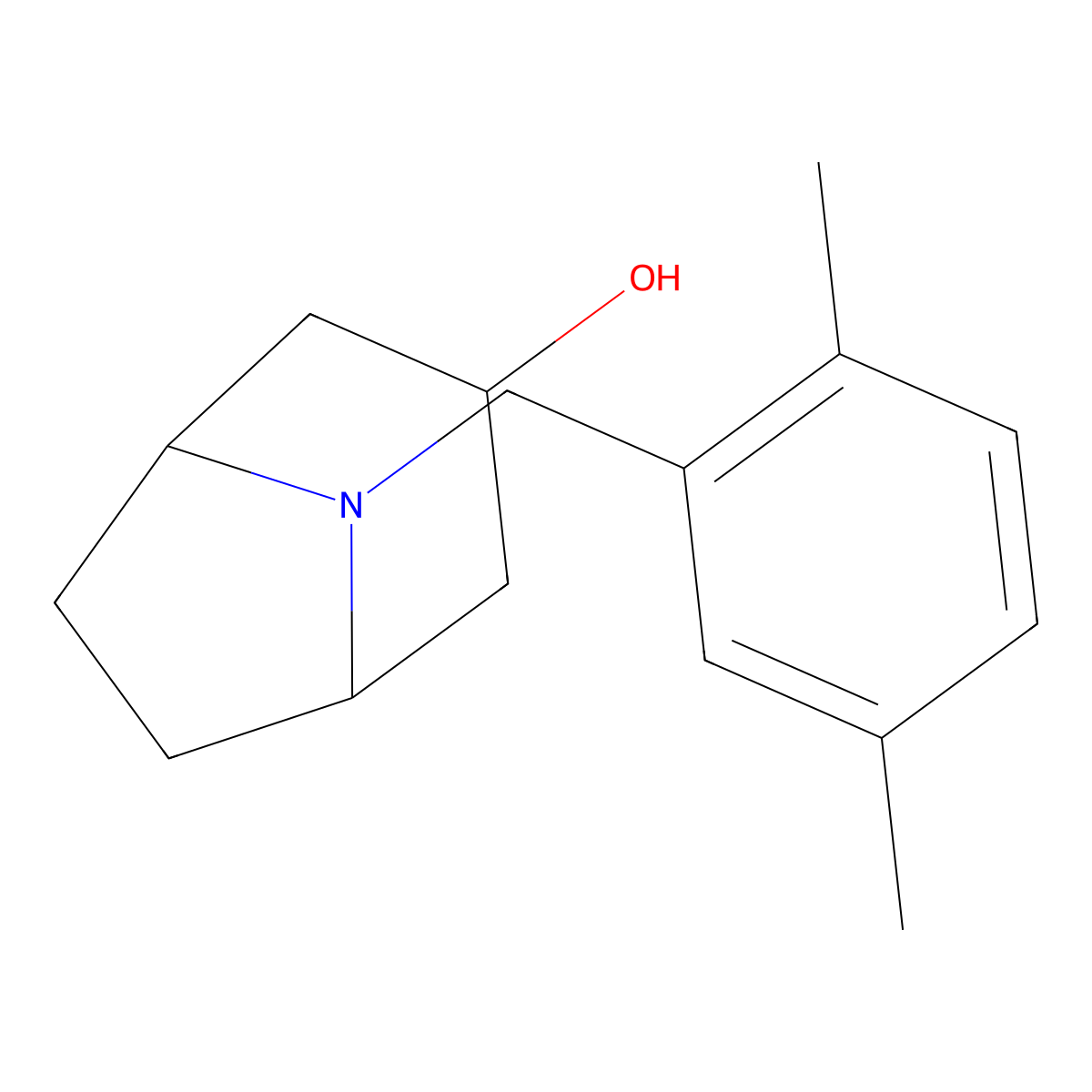 8-[(2,5-Dimethylphenyl)methyl]-8-azabicyclo[3.2.1]octan-3-ol molecular structure, CAS 1487098-88-3
