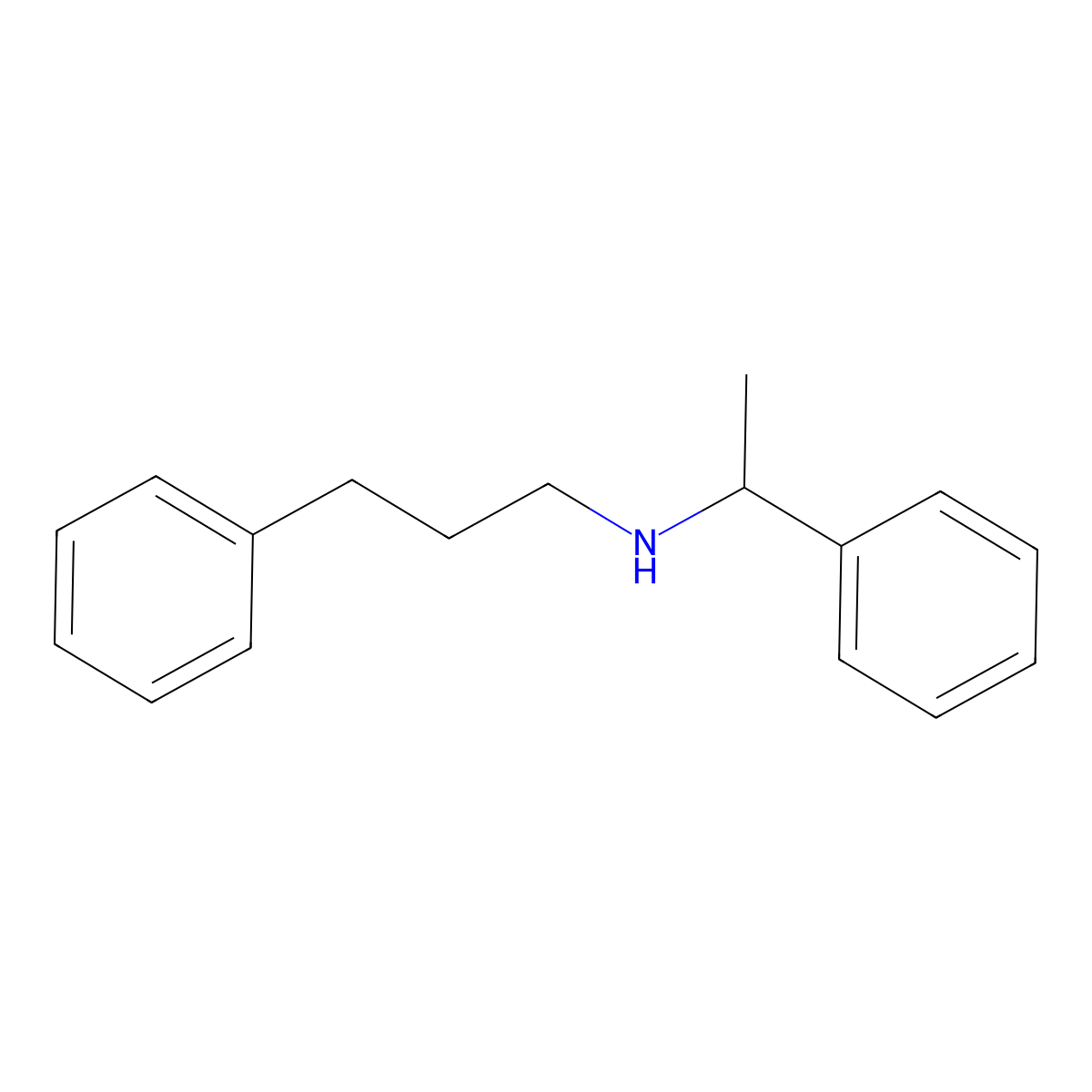 Benzenepropanamine, N-(1-phenylethyl)- molecular structure, CAS 148717-48-0