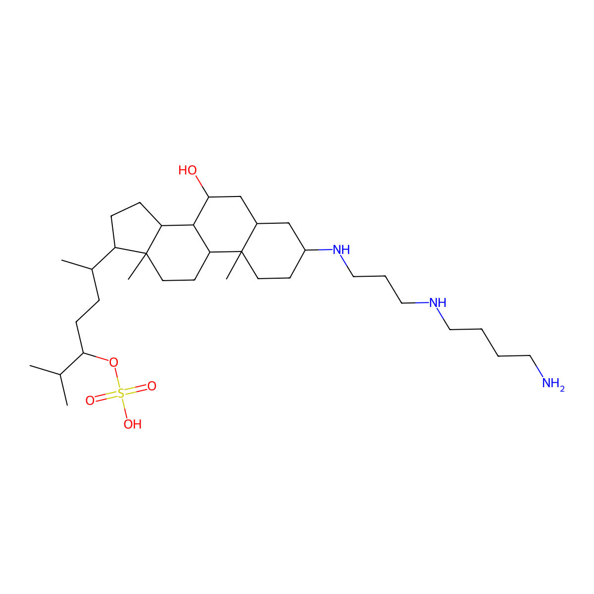 Squalamine molecular structure, CAS 148717-90-2