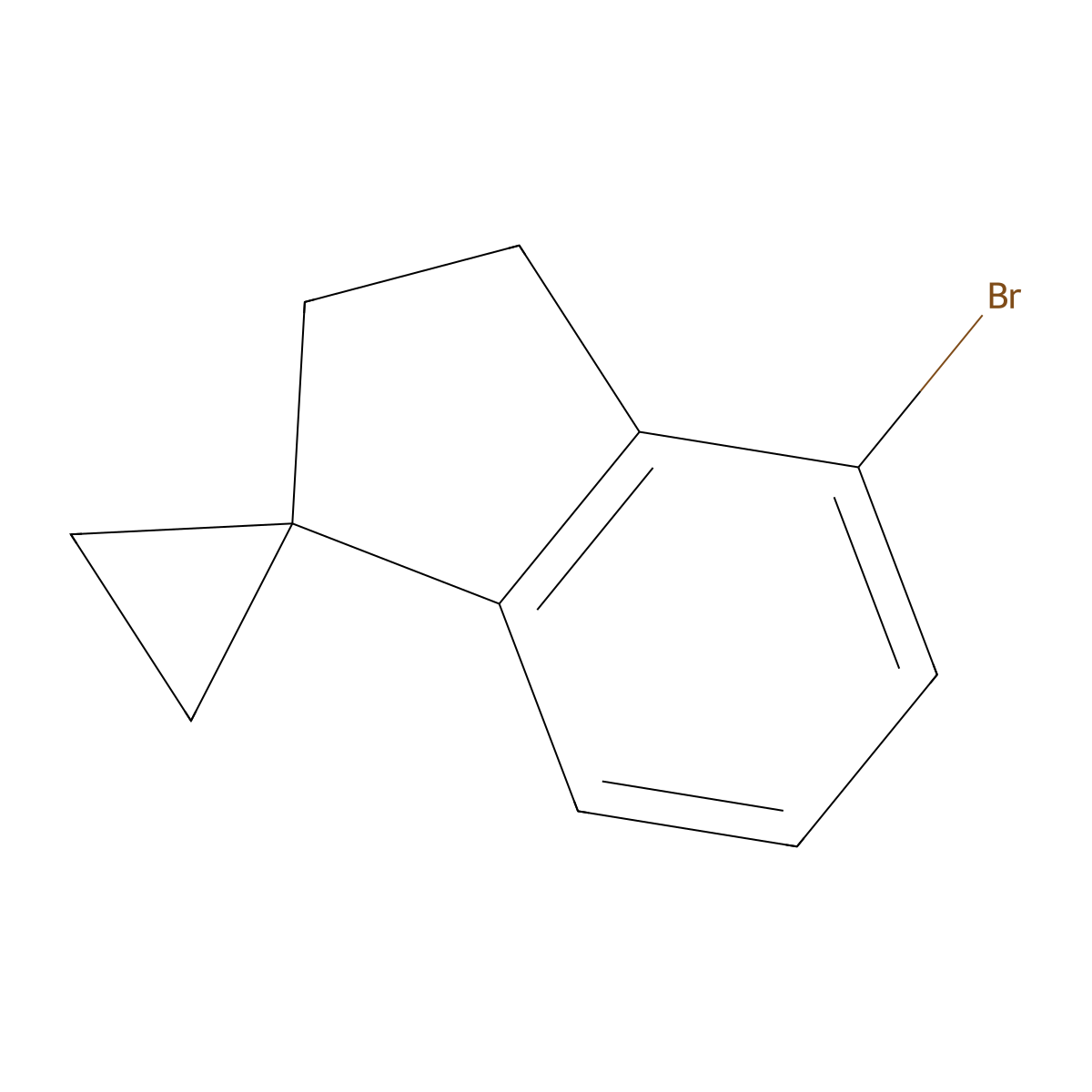 4'-Bromo-2',3'-dihydrospiro[cyclopropane-1,1'-indene] molecular structure, CAS 1487188-38-4