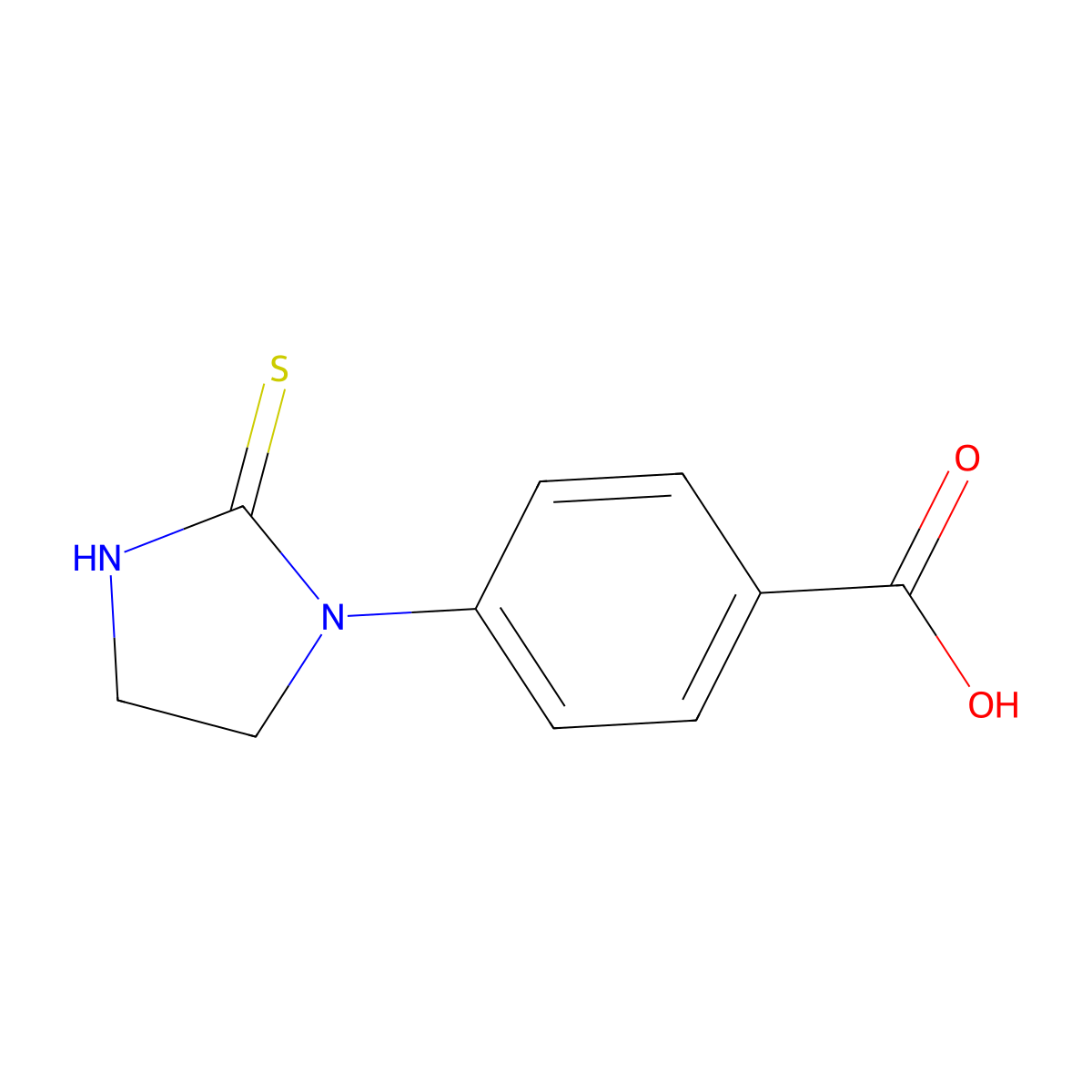 4-(2-sulfanylideneimidazolidin-1-yl)benzoic Acid molecular structure, CAS 148720-11-0