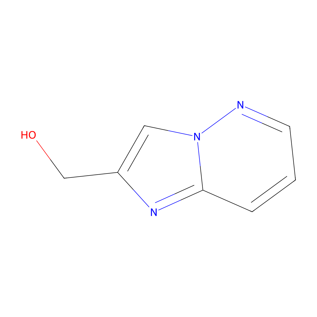 {Imidazo[1,2-b]pyridazin-2-yl}methanol molecular structure, CAS 1487220-02-9