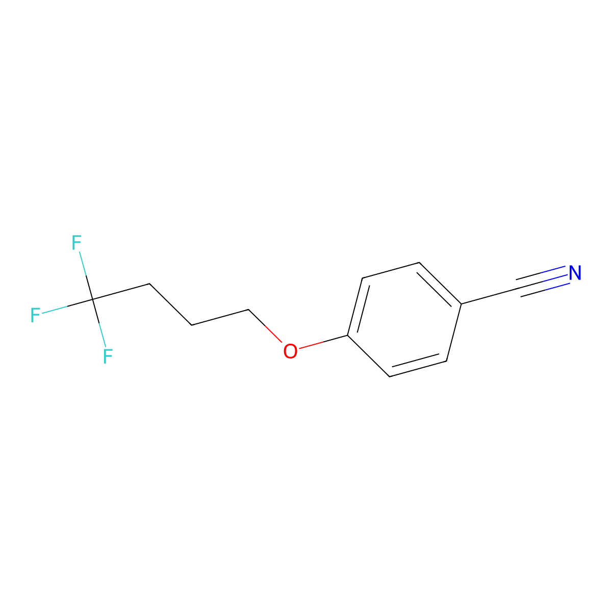 4-(4,4,4-Trifluorobutoxy)benzonitrile molecular structure, CAS 1487224-36-1