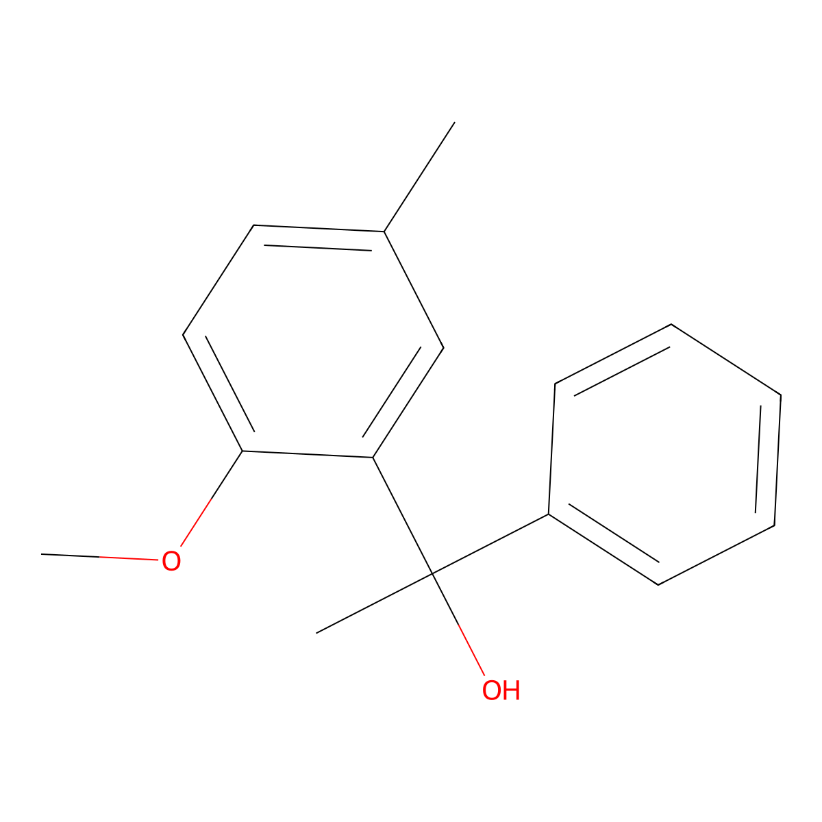 2-Methoxy-alpha,5-dimethyl-alpha-phenylbenzenemethanol molecular structure, CAS 1487273-74-4