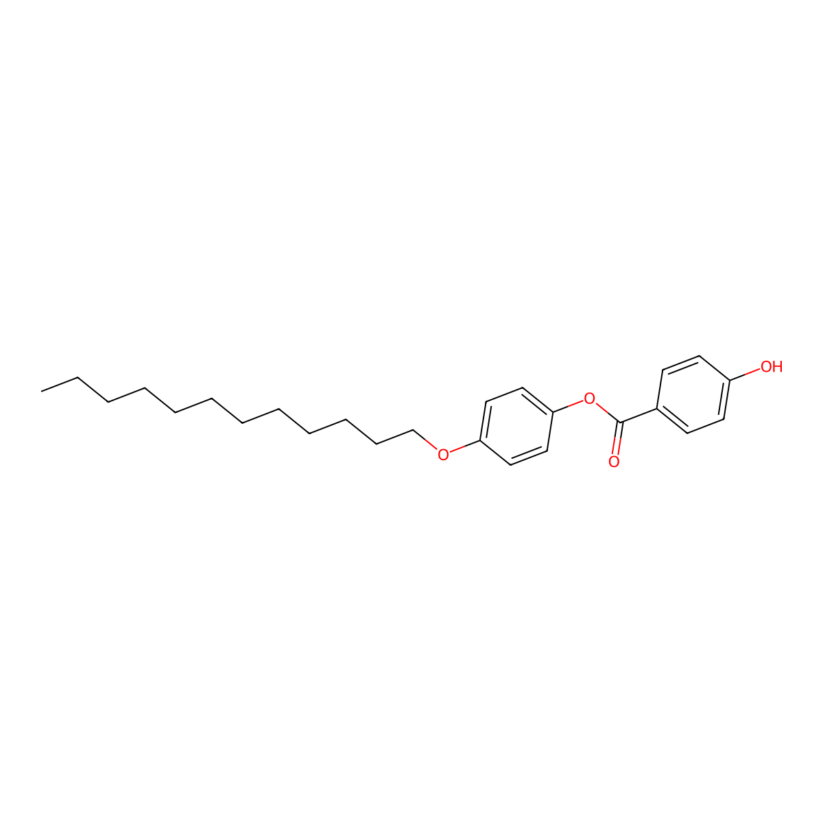 4-(Dodecyloxy)phenyl 4-hydroxybenzoate molecular structure, CAS 148731-30-0