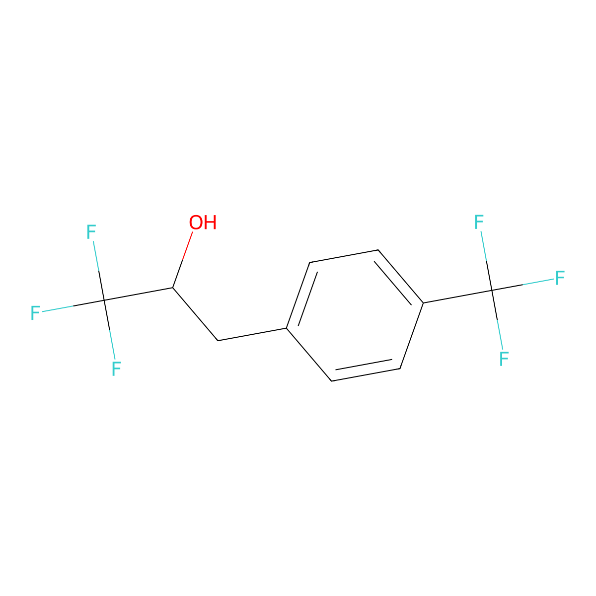1,1,1-Trifluoro-3-(4-(trifluoromethyl)phenyl)propan-2-ol molecular structure, CAS 1487343-44-1