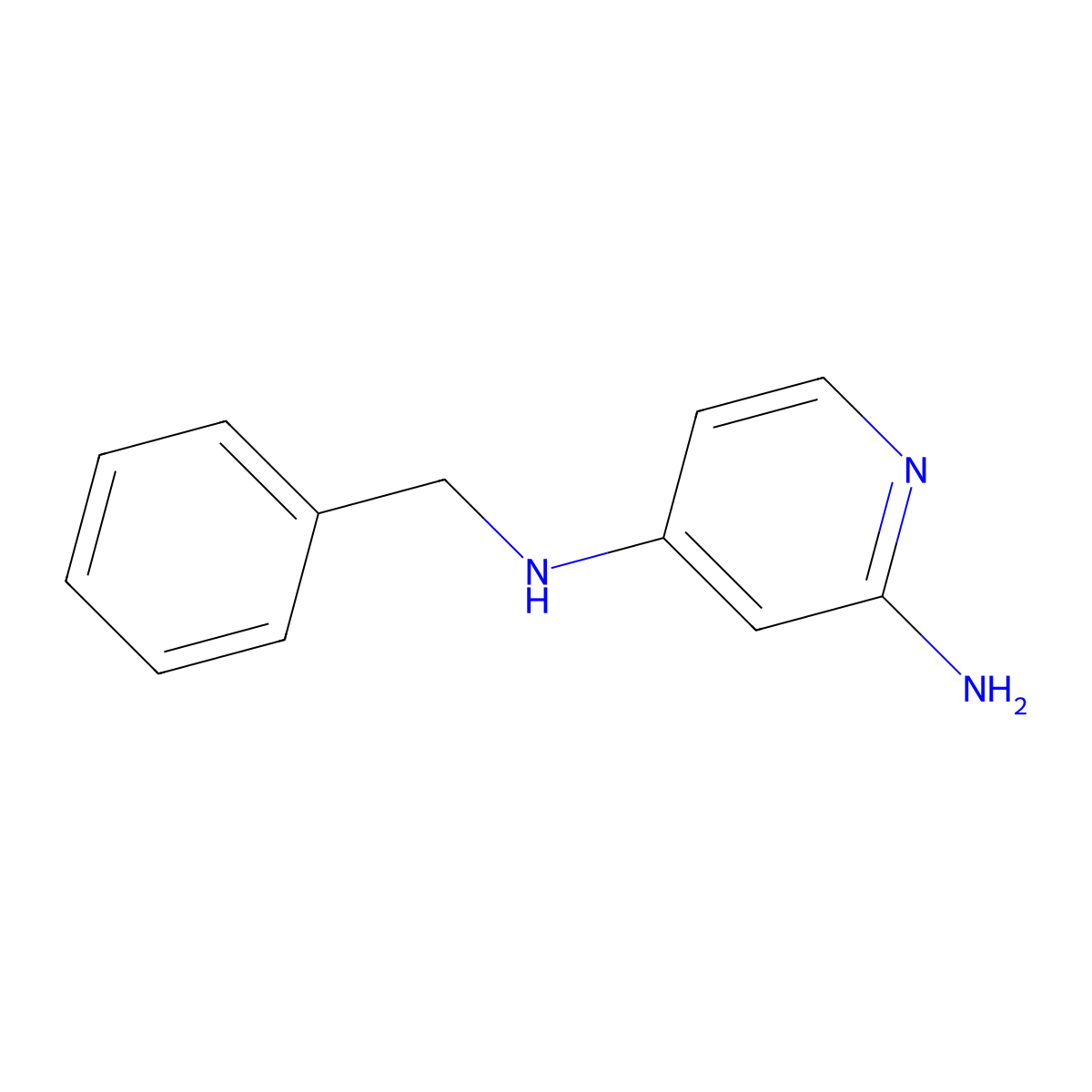 N4-benzylpyridine-2,4-diamine molecular structure, CAS 1487351-36-9