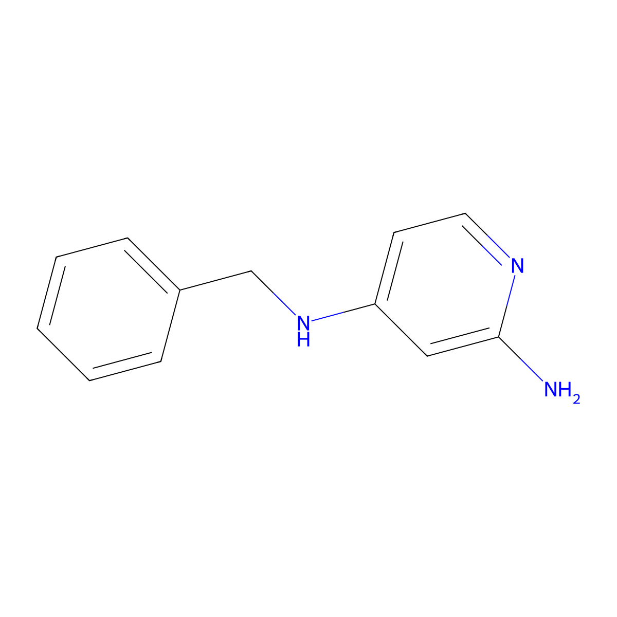 N4-benzylpyridine-2,4-diamine molecular structure, CAS 1487351-36-9