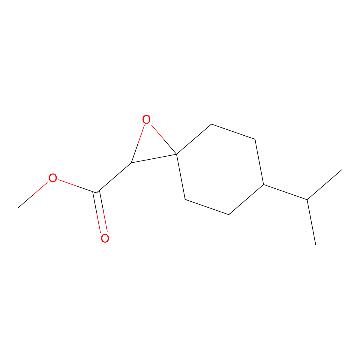 Methyl 6-(propan-2-YL)-1-oxaspiro[2.5]octane-2-carboxylate molecular structure, CAS 1487361-64-7