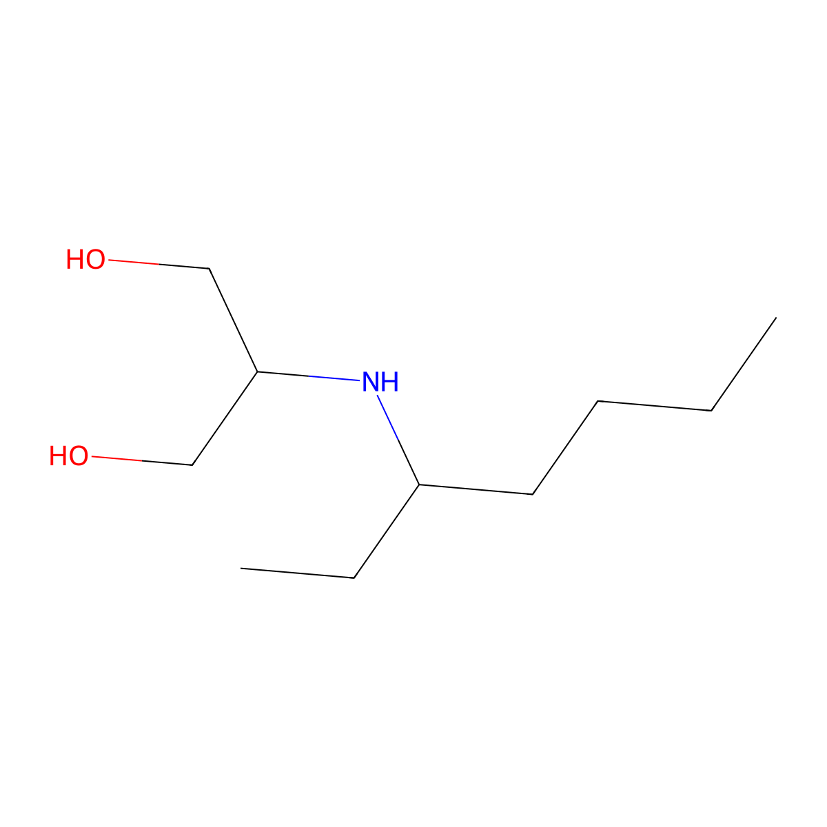 2-[(Heptan-3-yl)amino]propane-1,3-diol molecular structure, CAS 1487445-45-3