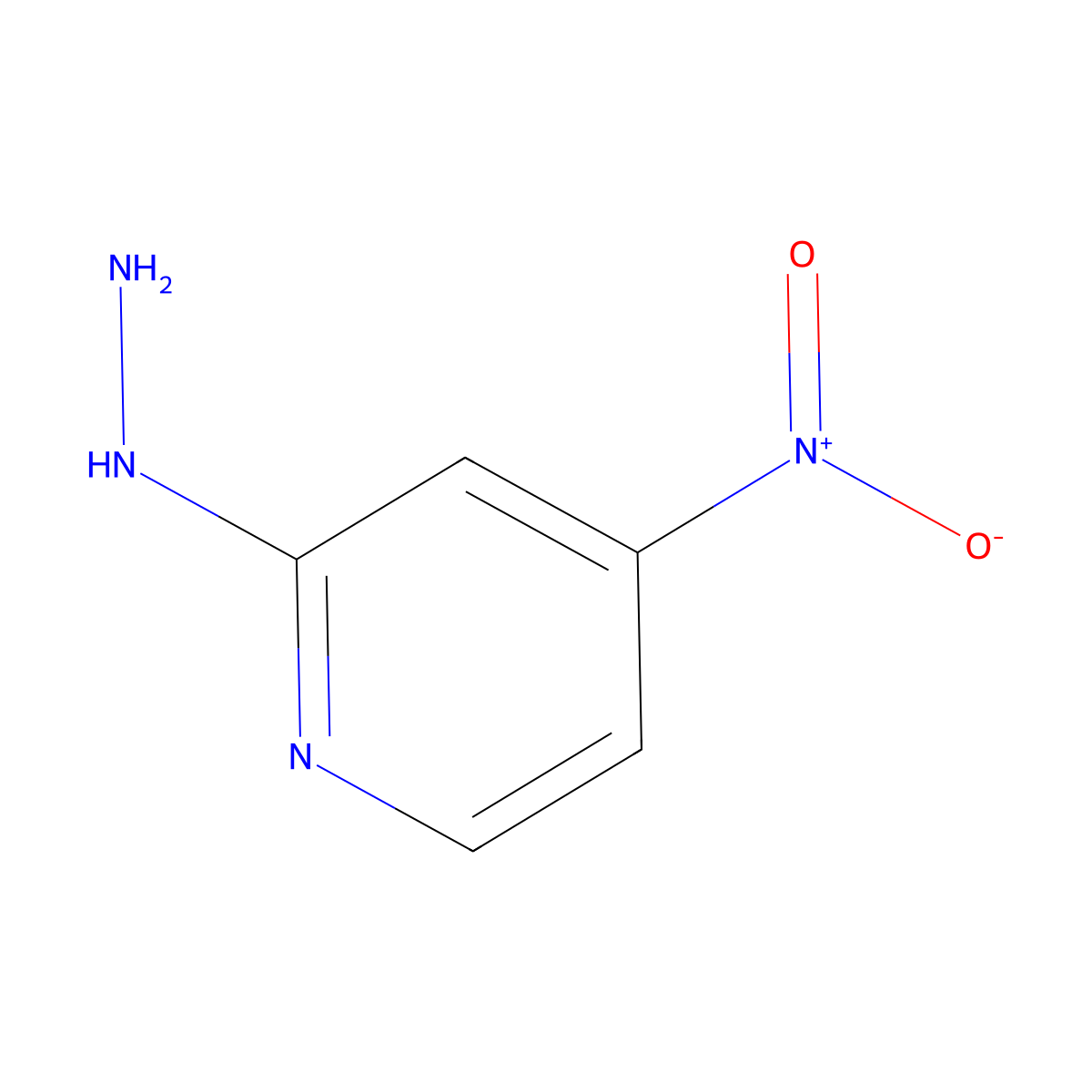 2-Hydrazinyl-4-nitropyridine molecular structure, CAS 148750-01-0