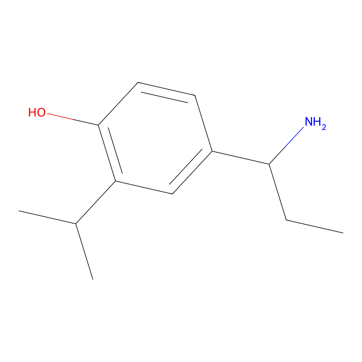 4-(1-Aminopropyl)-2-(propan-2-YL)phenol molecular structure, CAS 1487504-15-3