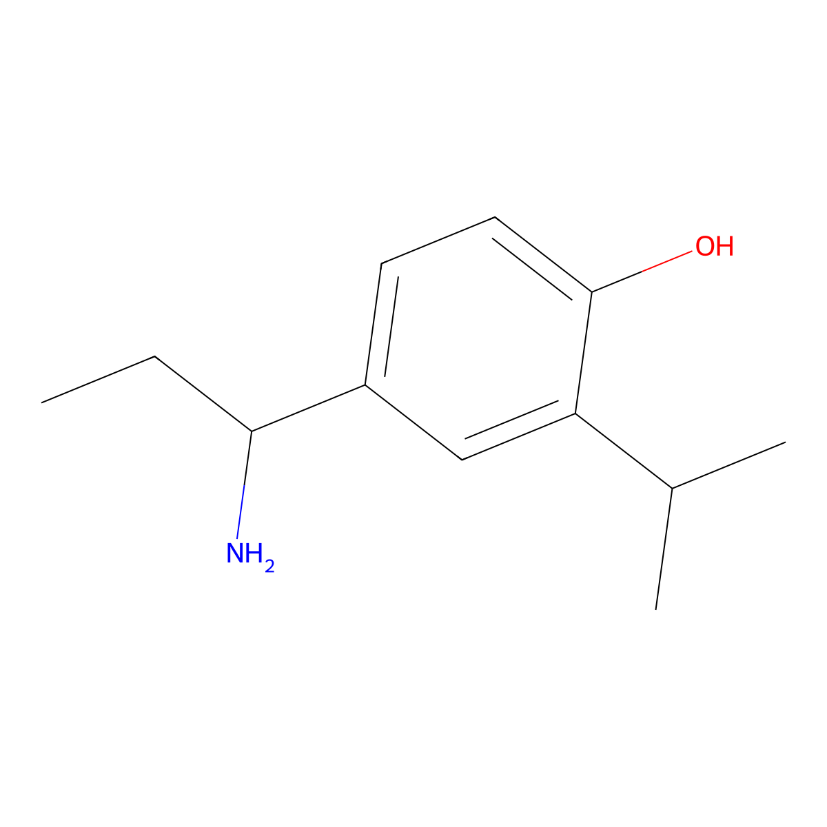 4-(1-Aminopropyl)-2-(propan-2-YL)phenol molecular structure, CAS 1487504-15-3