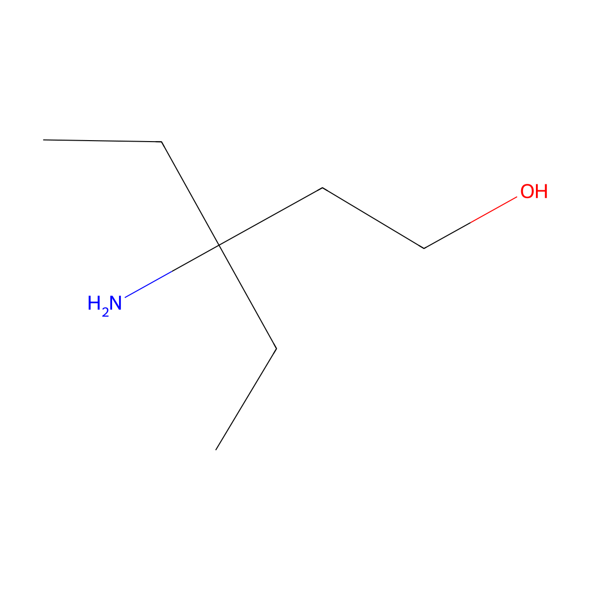 3-Amino-3-ethylpentan-1-ol molecular structure, CAS 1487552-00-0