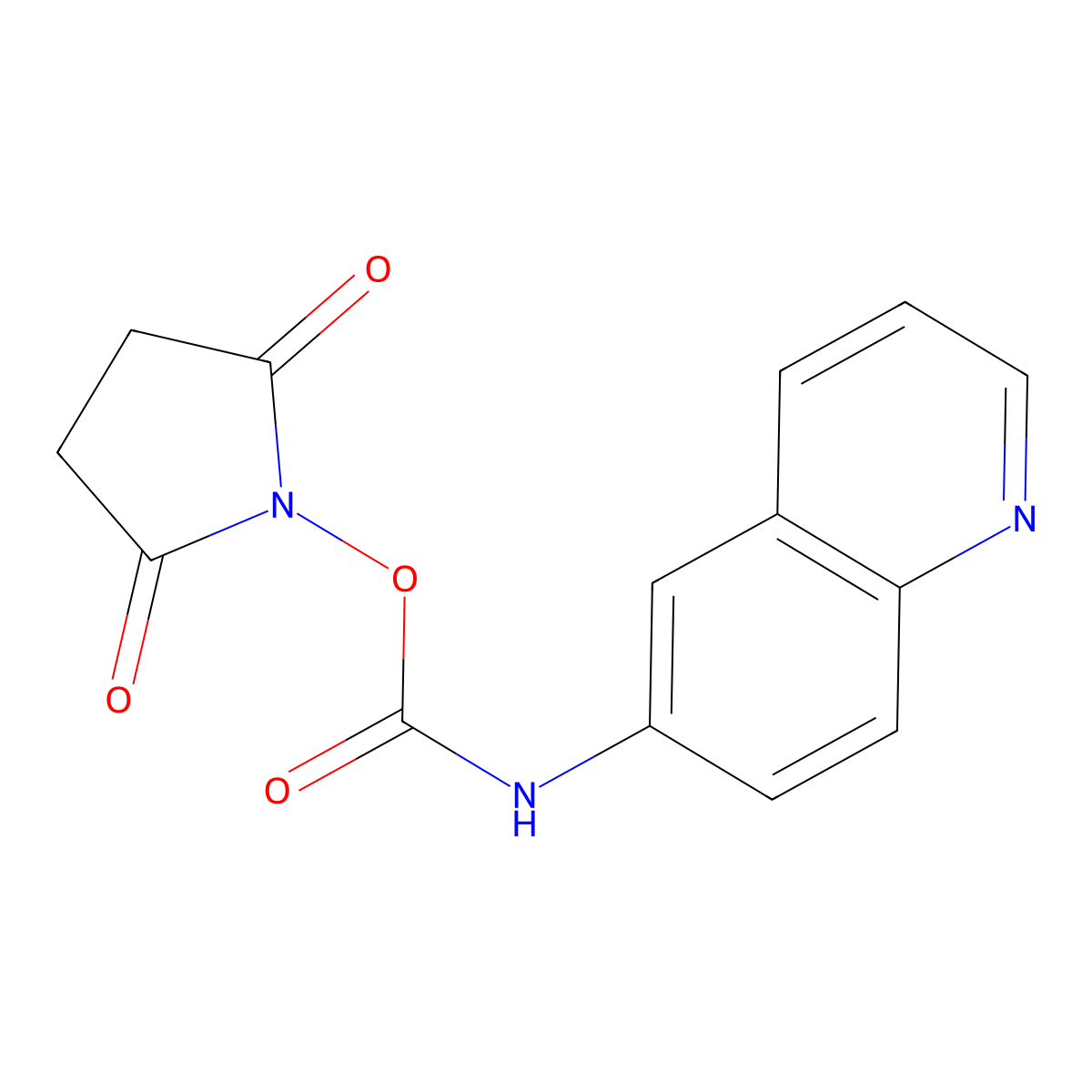 6-Aminoquinolyl-N-hydroxysuccinimidyl carbamate molecular structure, CAS 148757-94-2