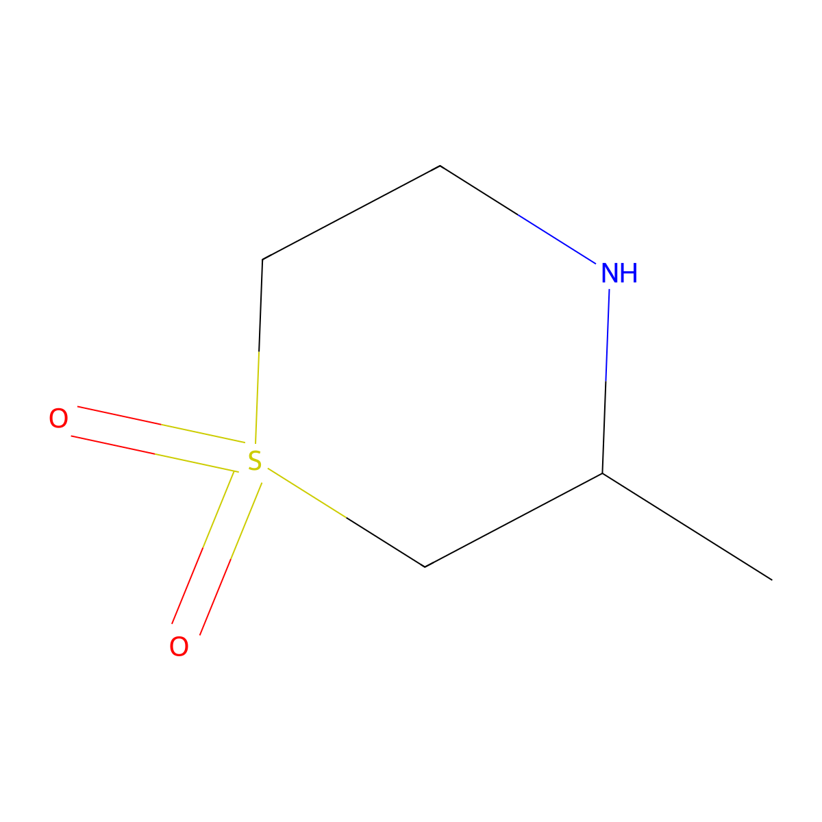 Thiomorpholine, 3-methyl-, 1,1-dioxide molecular structure, CAS 148761-50-6