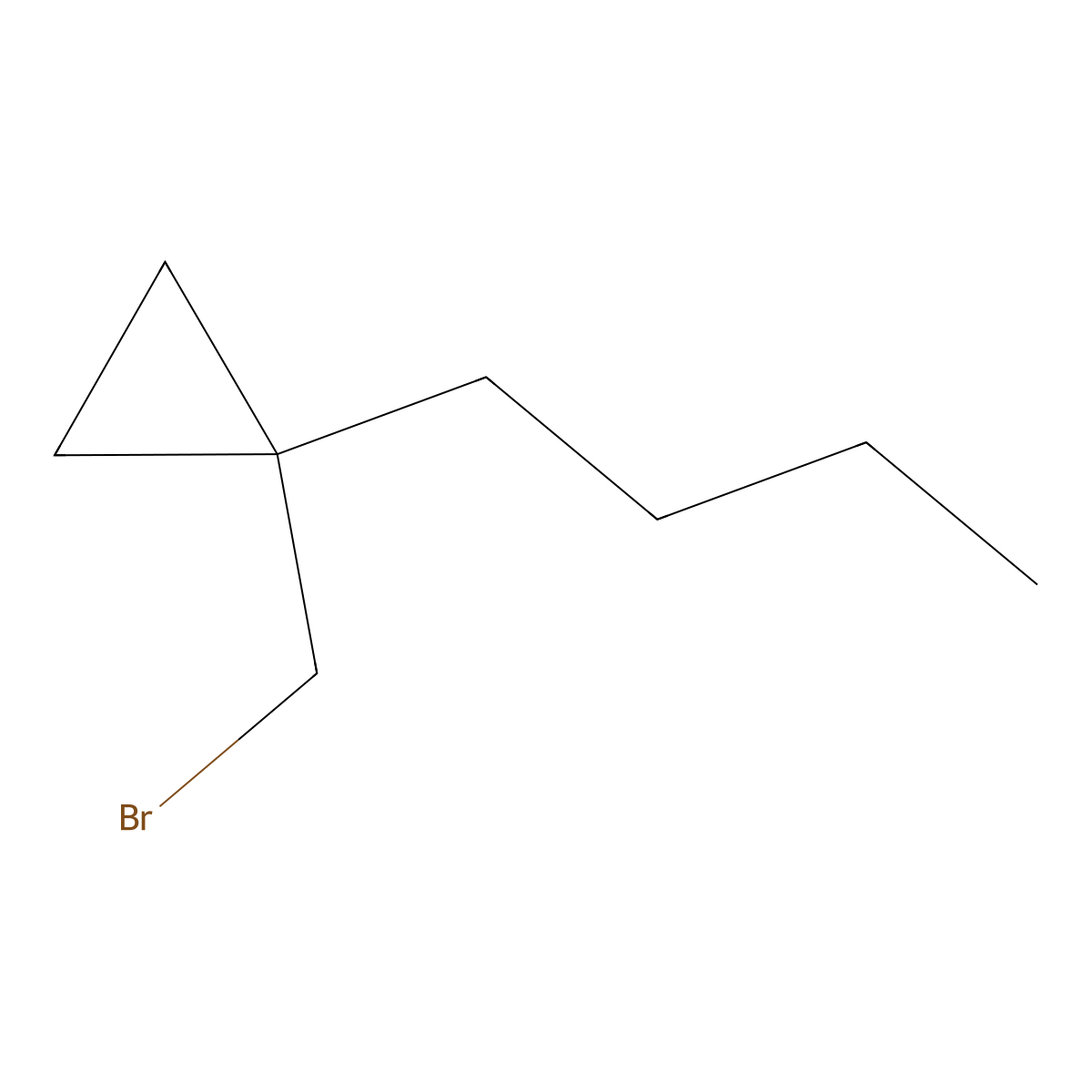 1-(Bromomethyl)-1-butylcyclopropane molecular structure, CAS 1487646-79-6