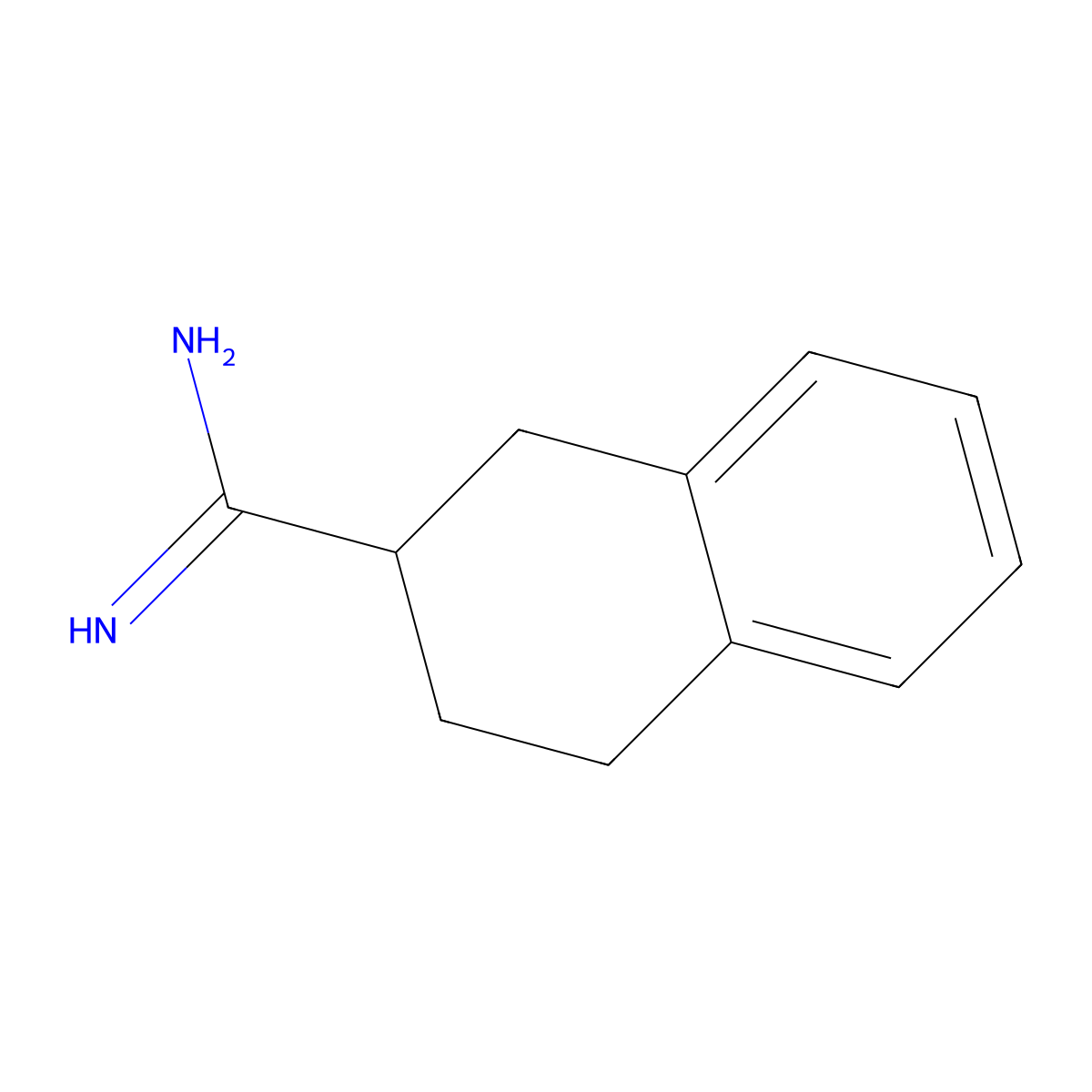 1,2,3,4-Tetrahydronaphthalene-2-carboximidamide molecular structure, CAS 1487703-99-0
