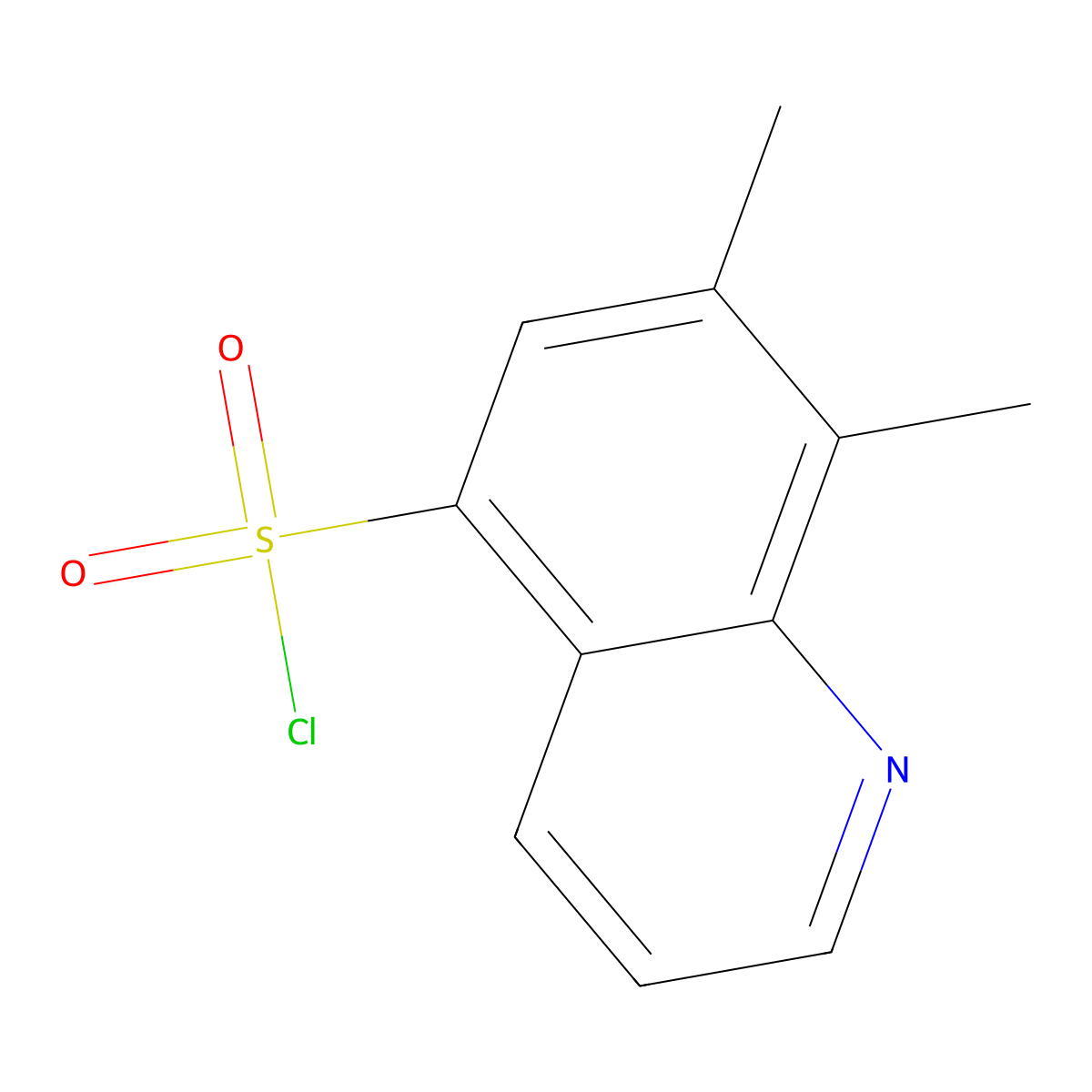 7,8-Dimethylquinoline-5-sulfonyl chloride molecular structure, CAS 1487725-55-2