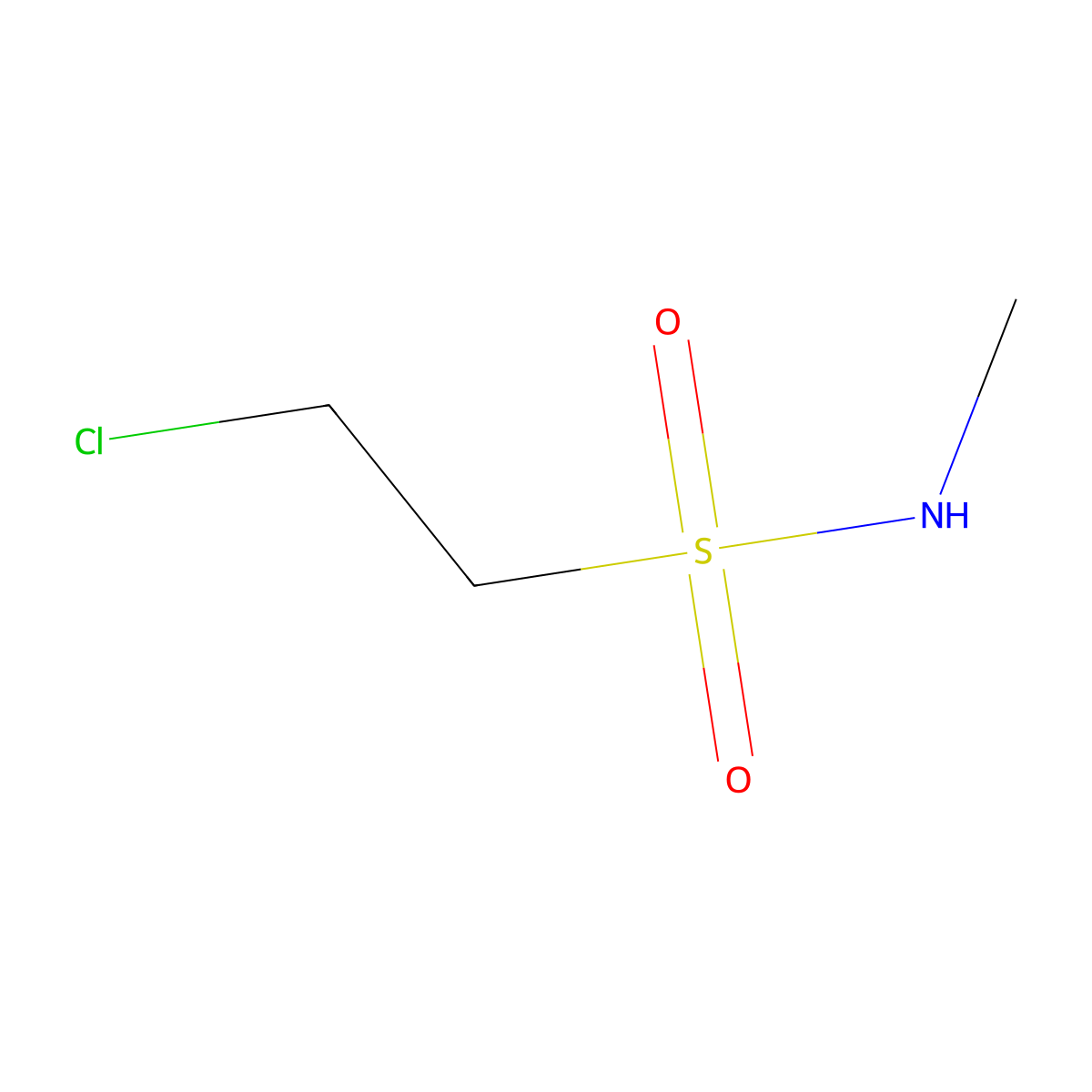 2-chloro-N-methylethane-1-sulfonamide molecular structure, CAS 1487728-62-0
