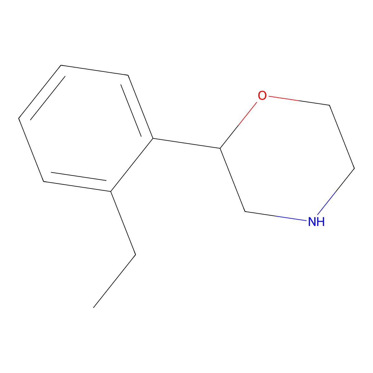2-(2-Ethylphenyl)morpholine molecular structure, CAS 1487733-26-5