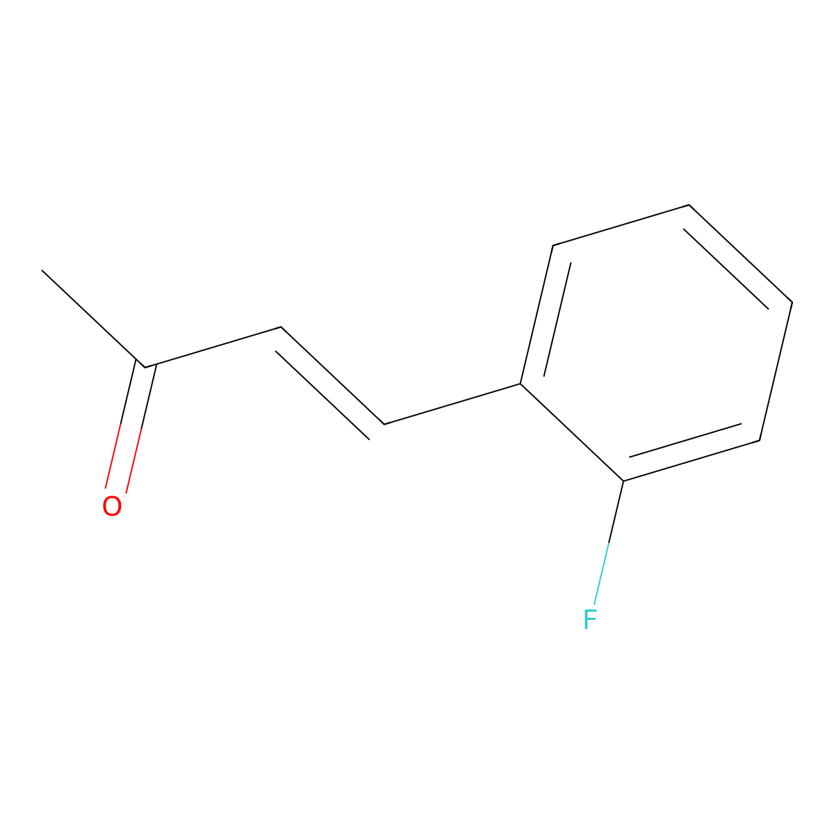 (3E)-4-(2-fluorophenyl)but-3-en-2-one molecular structure, CAS 148775-25-1
