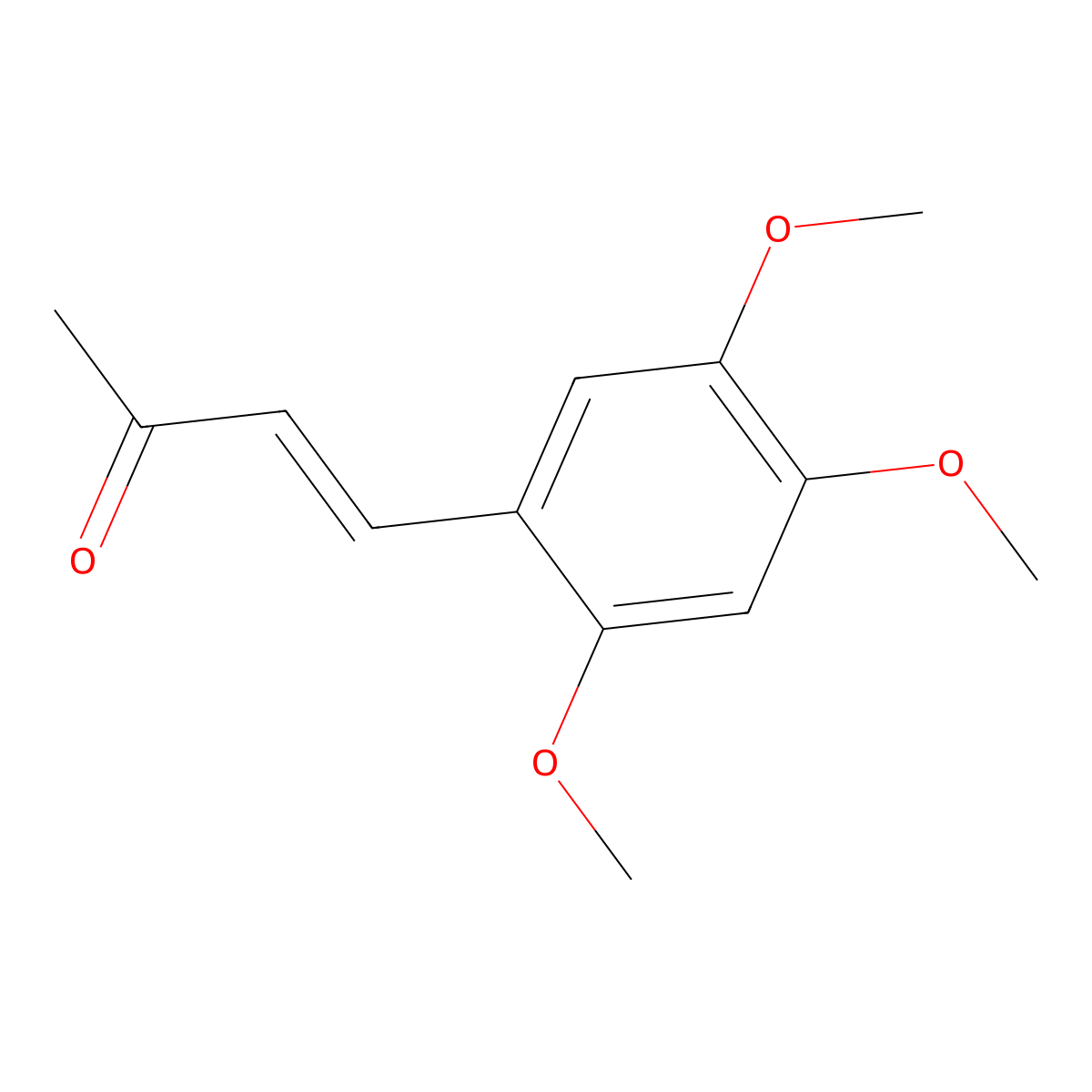 4-(2,4,5-Trimethoxyphenyl)but-3-en-2-one molecular structure, CAS 148775-26-2