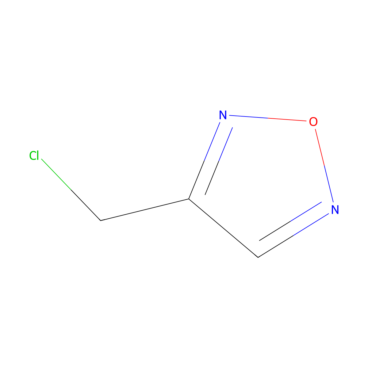 3-(Chloromethyl)-1,2,5-oxadiazole molecular structure, CAS 1487782-22-8