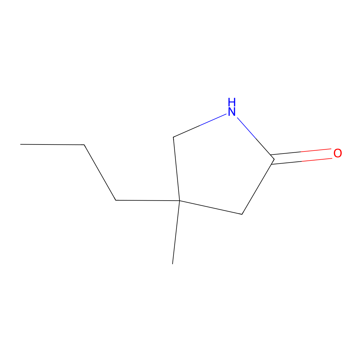 4-Methyl-4-propylpyrrolidin-2-one molecular structure, CAS 1487785-76-1