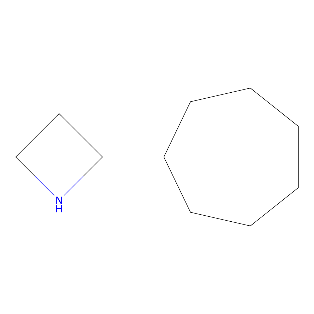 2-Cycloheptylazetidine molecular structure, CAS 1487813-52-4