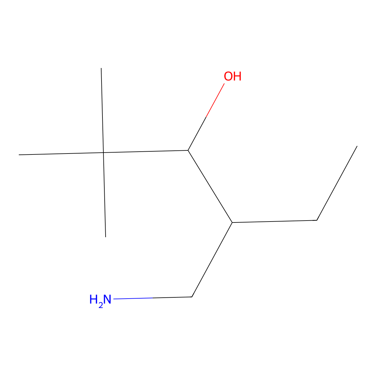 4-(Aminomethyl)-2,2-dimethylhexan-3-ol molecular structure, CAS 1487821-58-8