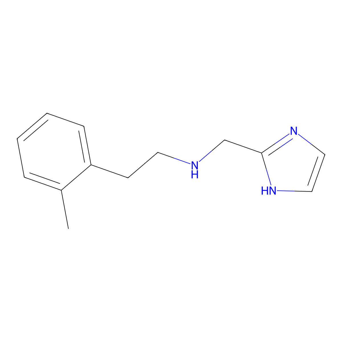 [(1H-imidazol-2-yl)methyl][2-(2-methylphenyl)ethyl]amine molecular structure, CAS 1487822-36-5