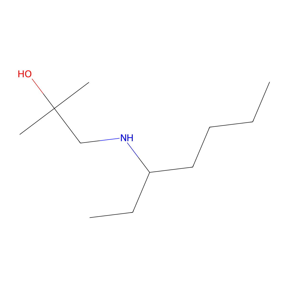 1-[(Heptan-3-yl)amino]-2-methylpropan-2-ol molecular structure, CAS 1487837-71-7