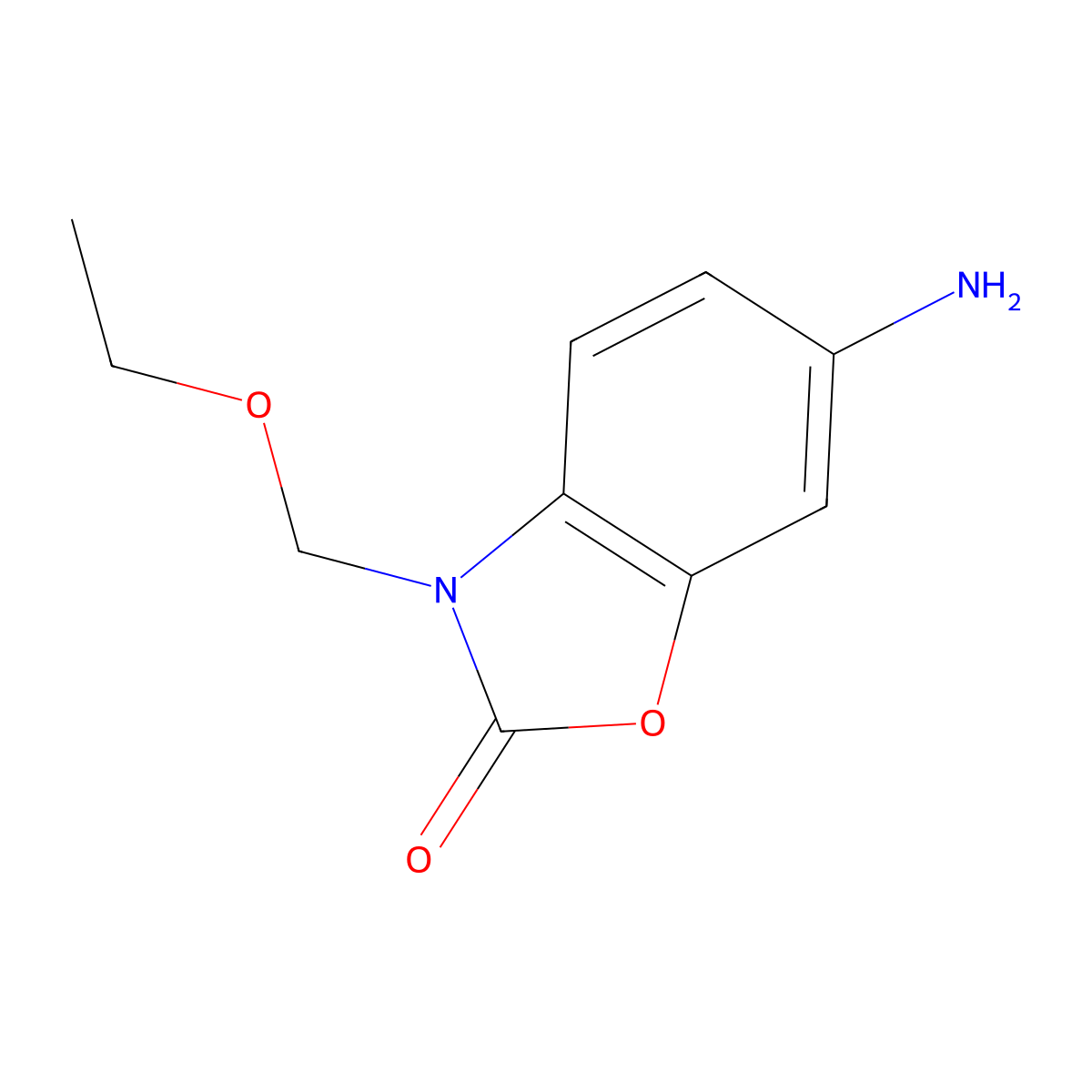 6-Amino-3-(ethoxymethyl)benzo[d]oxazol-2(3h)-one molecular structure, CAS 1487849-31-9